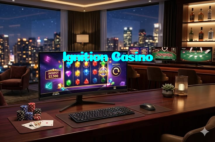 Ignition Casino casino presented on mobile device in Pakistan with slots and live games
